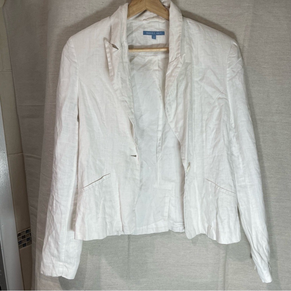 Smart Set linen Blazer